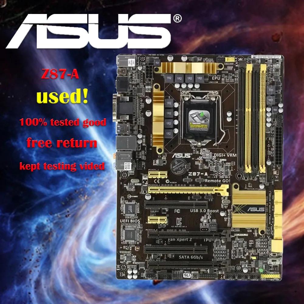Asus Z87-A   Z87 , LGA 1150 i7 i5 i3 DDR3 32G SATA3 USB3.0 ATX